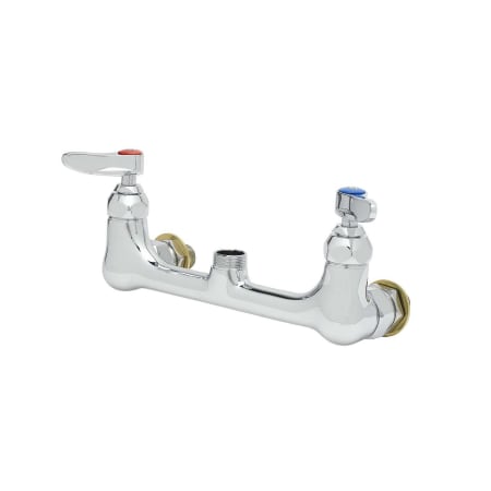 T and S Brass 8" Wall Mounted Utility Faucet with Lever Handles - Less Spout N/A