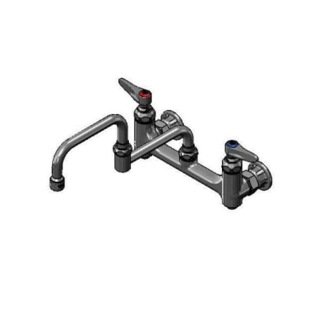 T and S Brass 17.20 GPM Wall Mounted Widespread Pot Filler Chrome Plated