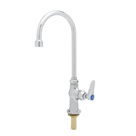 T and S Brass Single Handle Deck Mounted Food Service Faucet Chrome Plated