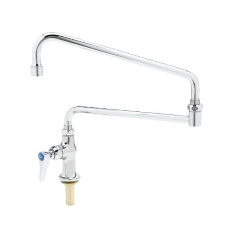 T and S Brass Single Pantry Faucet, Special 24" Double-Joint Swing Nozzle Chrome