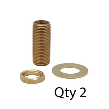 T and S Brass Supply Nipple Kit, 1/2" NPT x 2" Long (Qty 2) N/A