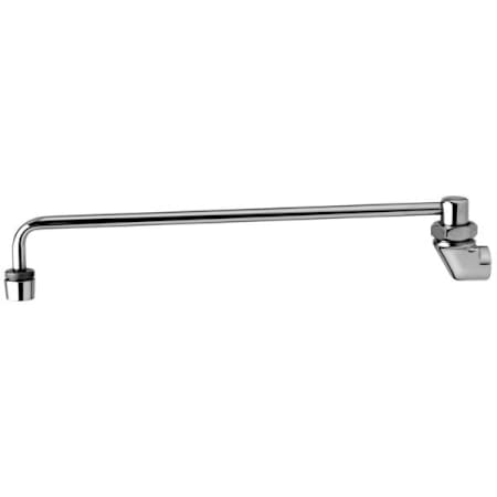 T and S Brass Range Faucet, Wall Mount, Aerator, 13" Nozzle, 3/8" NPT Female Inlet Chrome