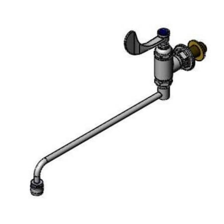 T and S Brass 2.2 GPM Wall Mounted Single Hole Pot Filler Chrome