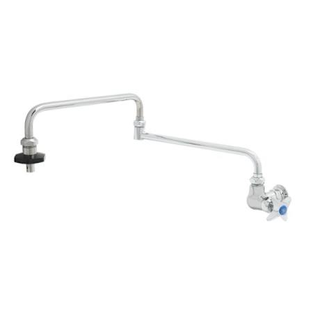 T and S Brass 4.02 GPM Wall Mounted Single Hole Pot Filler Chrome Plated
