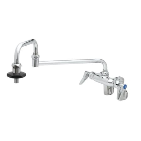 T and S Brass 6.84 GPM Wall Mounted Bridge Pot Filler Chrome