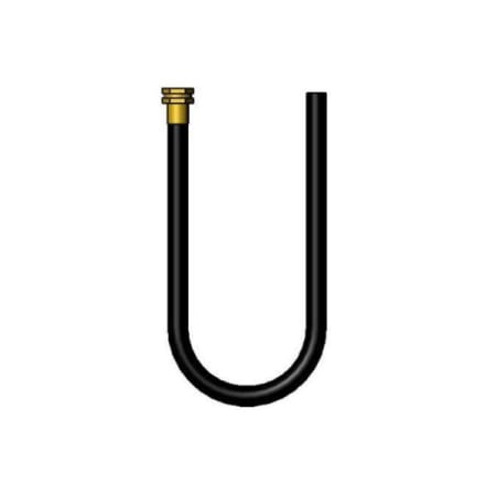 T and S Brass 60" Black Rubber Hose with Garden Hose Inlet Black