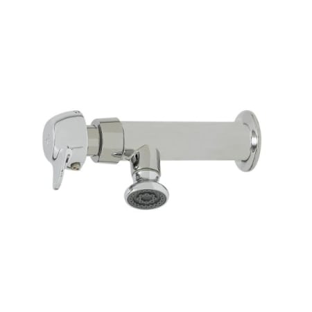 T and S Brass Wash Sink Faucet, Pivot Action Metering, 1/2 NPT-F Inlet, Rosespray Chrome