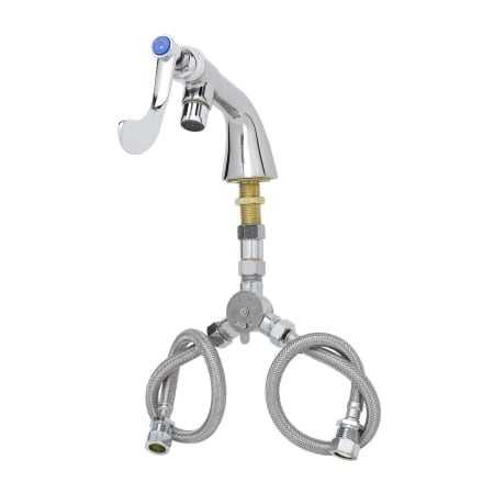 T and S Brass 2.2 GPM Deck Mounted Single Hole Single Temperature Faucet - Includes Wrist Blade Handle Chrome