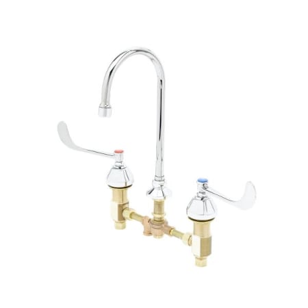T and S Brass 2.20 GPM Widespread Bathroom Faucet Chrome Plated