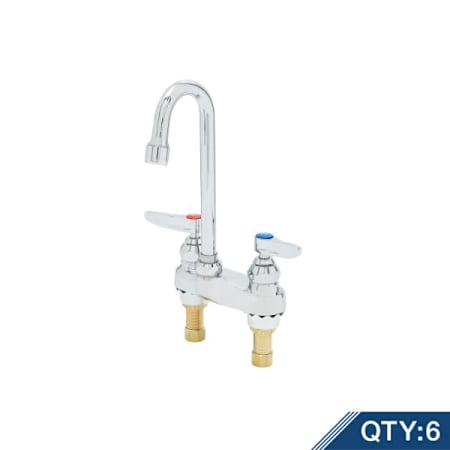 T and S Brass 2.20 GPM Centerset Bathroom Faucet Chrome Plated