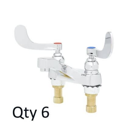 T and S Brass 2.20 GPM Centerset Bathroom Faucet Chrome Plated