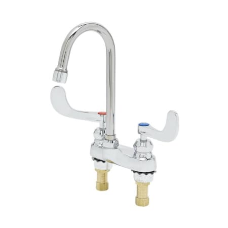 T and S Brass 2.20 GPM Centerset Bathroom Faucet Chrome Plated
