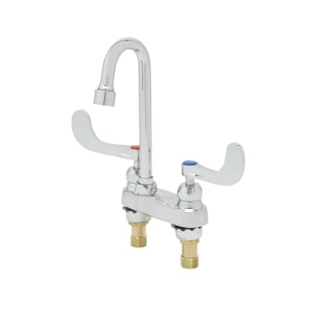 T and S Brass 0.5 GPM Centerset Bathroom Faucet Chrome Plated