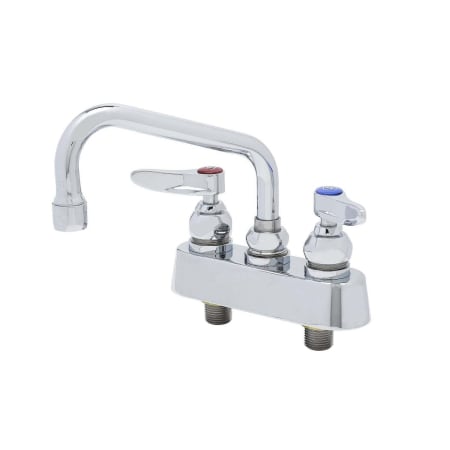 T and S Brass 2.2 GPM 4"W Deck Mounted Utility Faucet with 8" Swing Nozzle Chrome