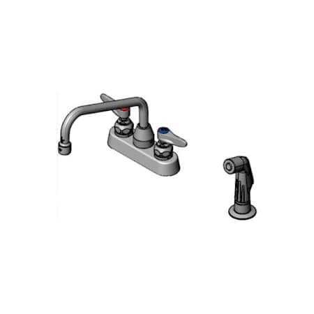 T and S Brass 2.20 GPM Widespread Kitchen Faucet Chrome Plated