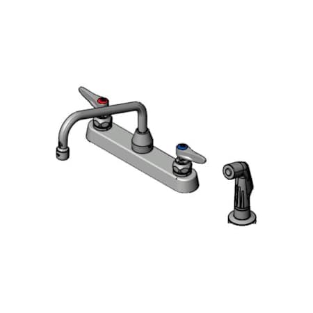T and S Brass 2.20 GPM Widespread Kitchen Faucet Chrome Plated