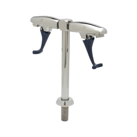 T and S Brass Glass Filler, 13.5" Deck Mounted Pedestal Chrome Plated