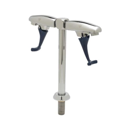 T and S Brass Glass Filler, 9.56" Deck Mounted Pedestal Chrome Plated