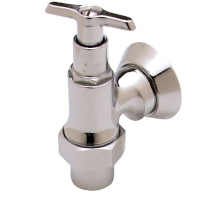 T and S Brass Loose Key Angle Stop, 3/8" NPT Female Union Coupling Inlet, 3/8" NPT Female Outlet N/A