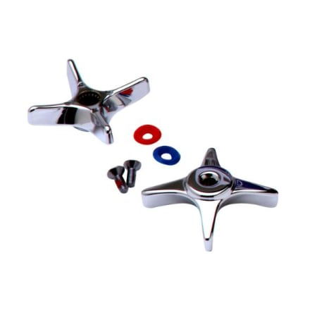 T and S Brass Parts Kit, Four-Arm Kitchen Handle Chrome