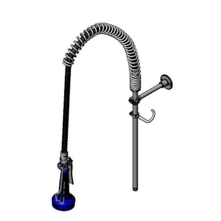 T and S Brass Pre-Rinse Food Service Faucet Chrome Plated