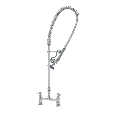 T and S Brass Pre-Rinse Unit, B-0970-FEZ VB, B-0107 Spray Valve, Inlet Supply Nipples, 12" Wall Bracket Chrome