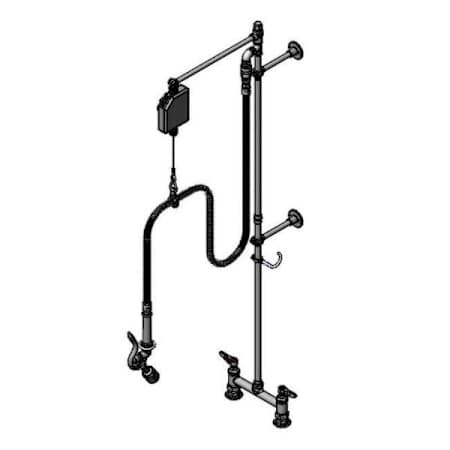 T and S Brass Pre-Rinse 8" Deck Mounted Food Service Faucet Chrome Plated