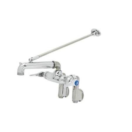 T and S Brass Wall Mounted Brass Utility Sink Chrome