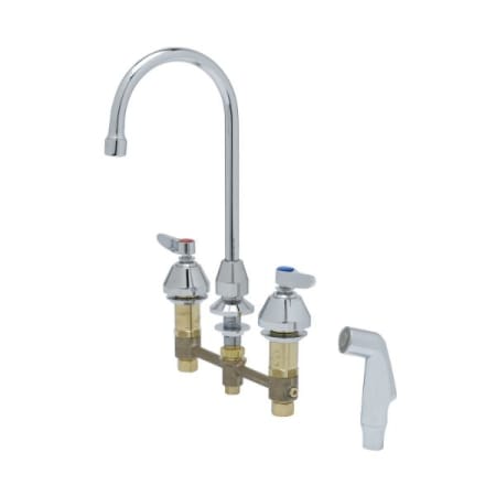 T and S Brass Deck Mounted Brass Utility Sink Chrome