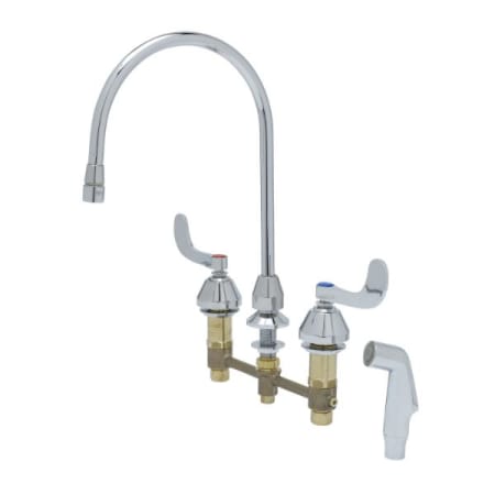 T and S Brass Deck Mounted Brass Utility Sink Chrome