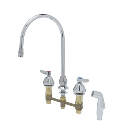 T and S Brass Deck Mounted Brass Utility Sink Chrome