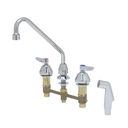 T and S Brass 2.20 GPM Widespread Kitchen Faucet Chrome Plated