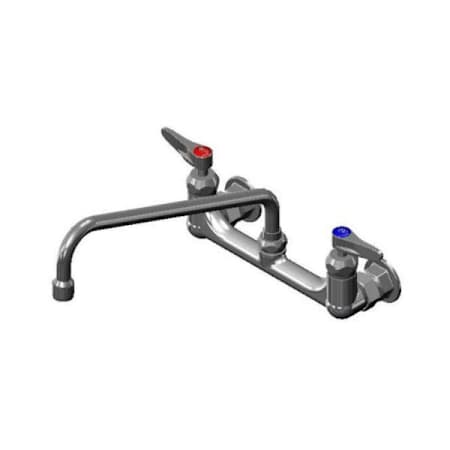T and S Brass 10.45 GPM Wall Mounted Widespread Pot Filler Chrome Plated