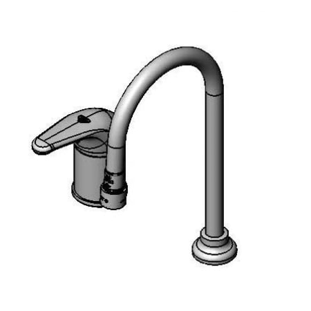 T and S Brass 2.2 GPM Deck Mounted Kitchen Faucet Chrome