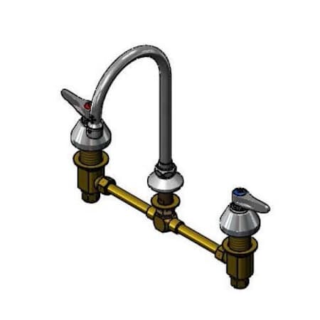 T and S Brass 2.20 GPM Widespread Bathroom Faucet Chrome Plated