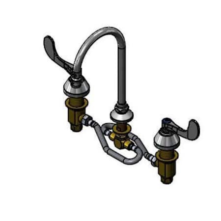 T and S Brass 2.20 GPM Widespread Bathroom Faucet Chrome Plated