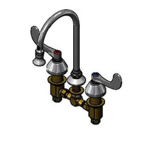 T and S Brass 2.20 GPM Widespread Bathroom Faucet Chrome Plated