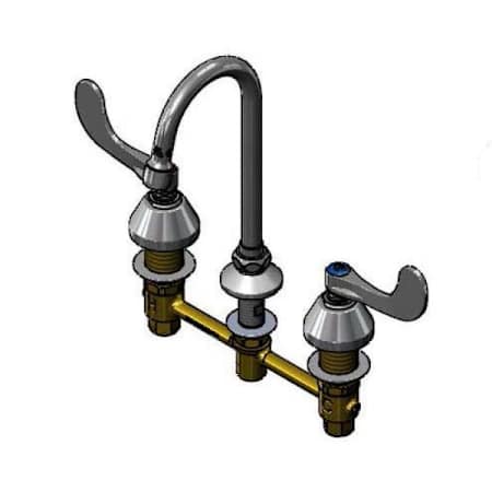 T and S Brass 2.20 GPM Widespread Bathroom Faucet Chrome Plated