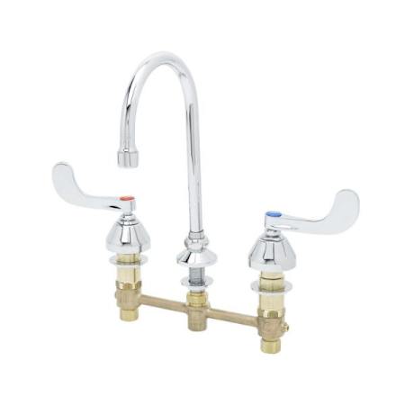 T and S Brass 2.20 GPM Widespread Bathroom Faucet Chrome Plated