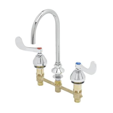 T and S Brass 1.20 GPM Widespread Bathroom Faucet Chrome Plated