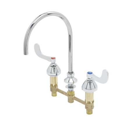 T and S Brass 2.20 GPM Widespread Bathroom Faucet Chrome Plated