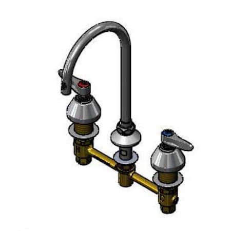 T and S Brass 1.50 GPM Widespread Bathroom Faucet Chrome Plated