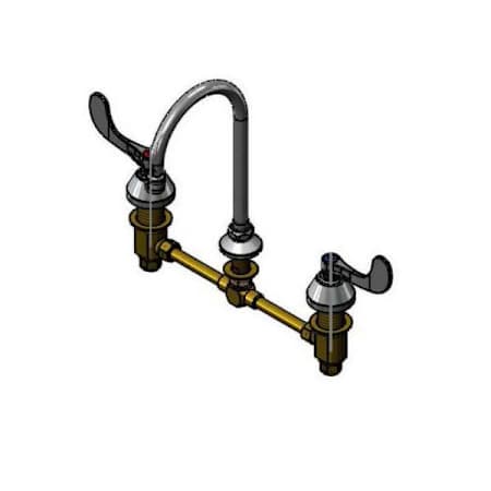 T and S Brass 2.20 GPM Widespread Bathroom Faucet Chrome Plated