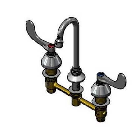 T and S Brass 2.20 GPM Widespread Bathroom Faucet Chrome Plated
