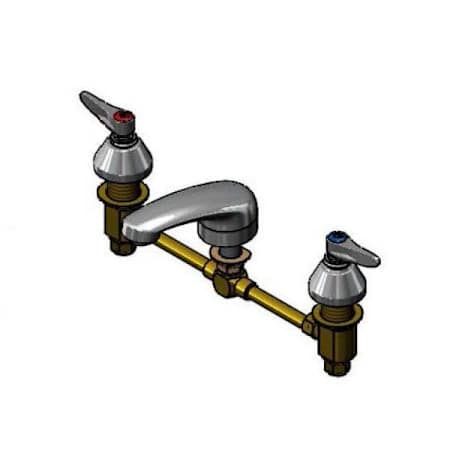 T and S Brass 0.5 GPM Widespread Bathroom Faucet Chrome Plated