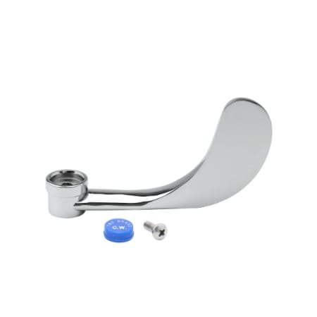 T and S Brass 4" Wrist-Action Handle & Cold Index & Screw Chrome