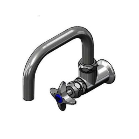 T and S Brass Single Handle Wall Mounted Food Service Faucet Chrome Plated