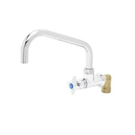 T and S Brass Single Handle Wall Mounted Food Service Faucet Chrome Plated