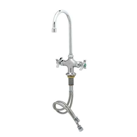 T and S Brass 2.2 GPM Deck Mounted Single Hole Mixing Faucet Chrome