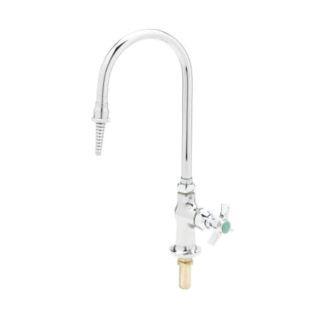 T and S Brass 4.32 GPM Deck Mounted Single Temperature Single Hole Faucet - Includes Cross Handle Chrome